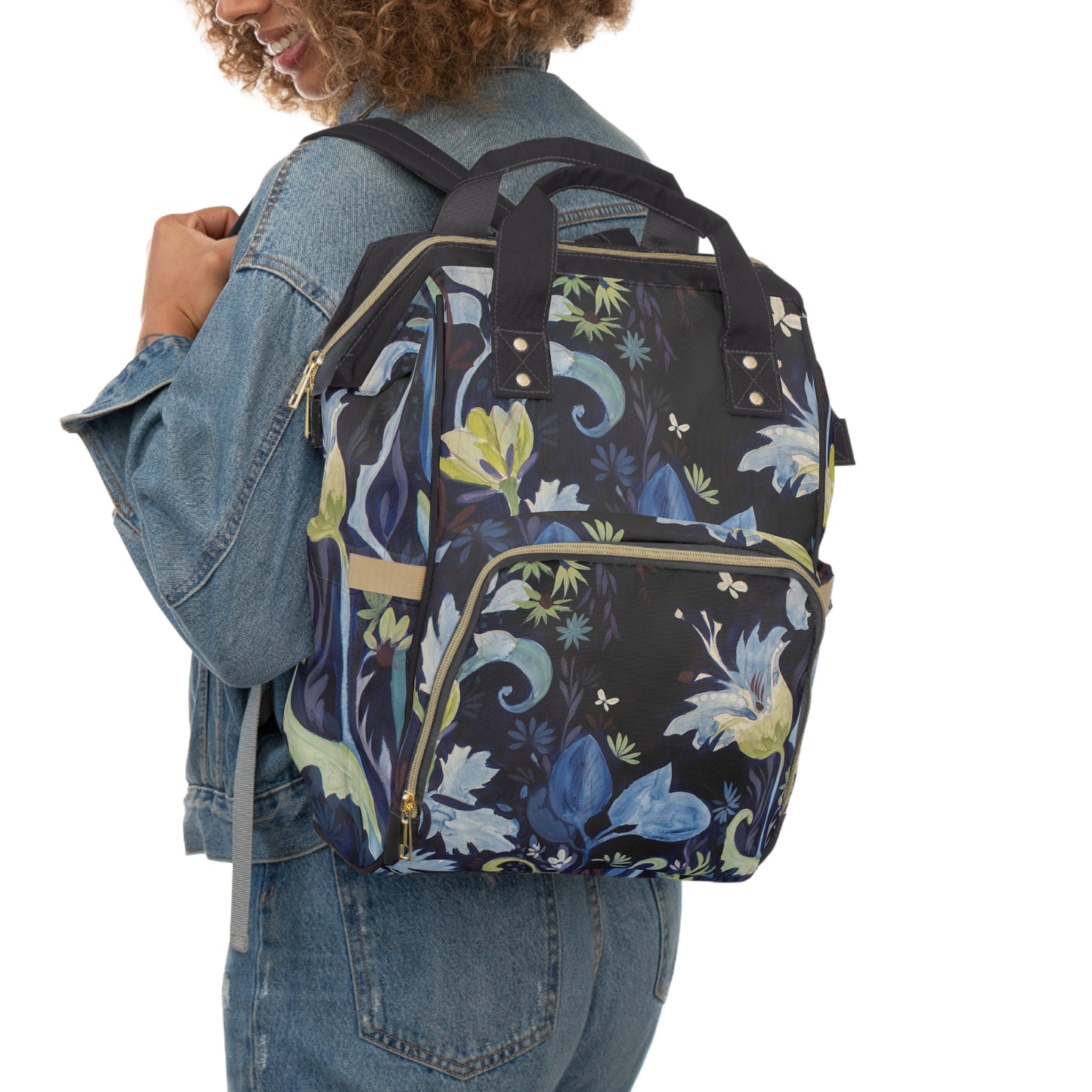 Blue Nightfall, Multifunctional Diaper Backpack