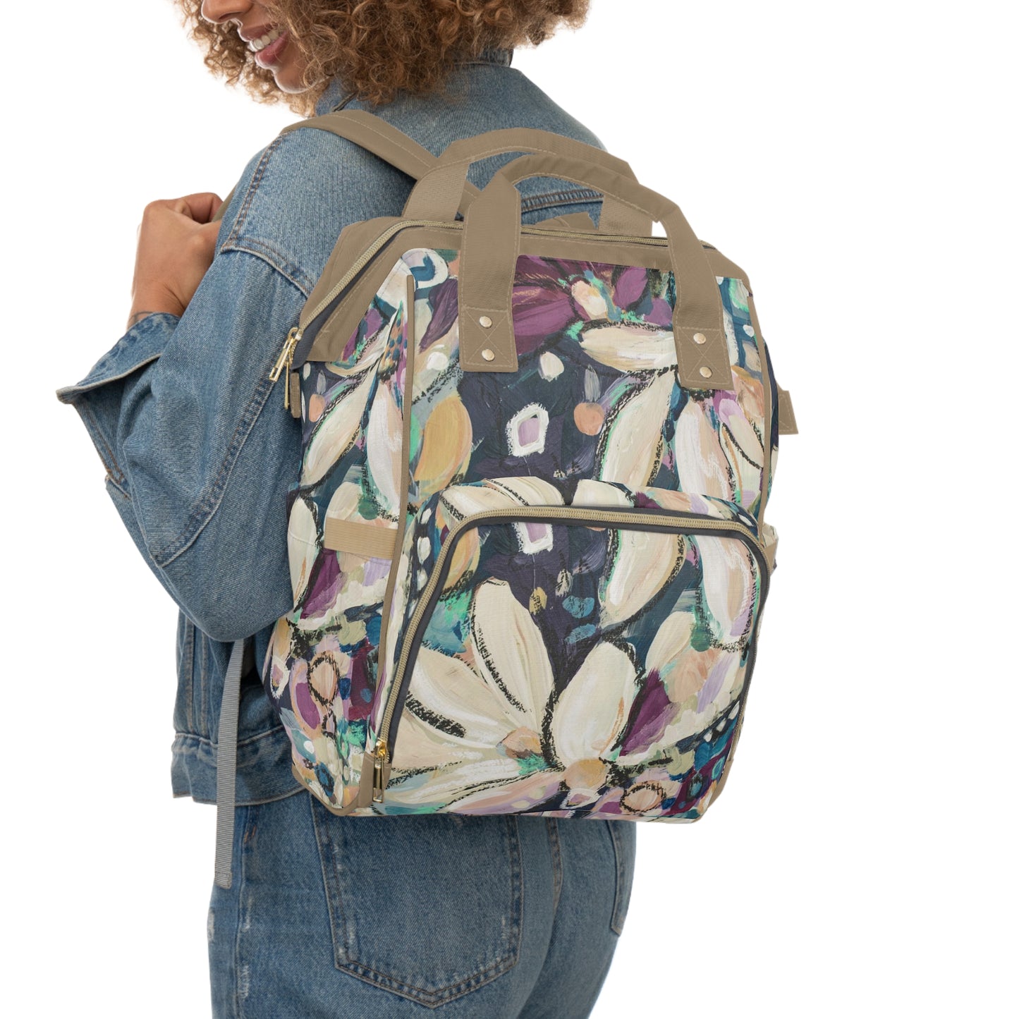 Flower Fix, Multifunctional Diaper Backpack