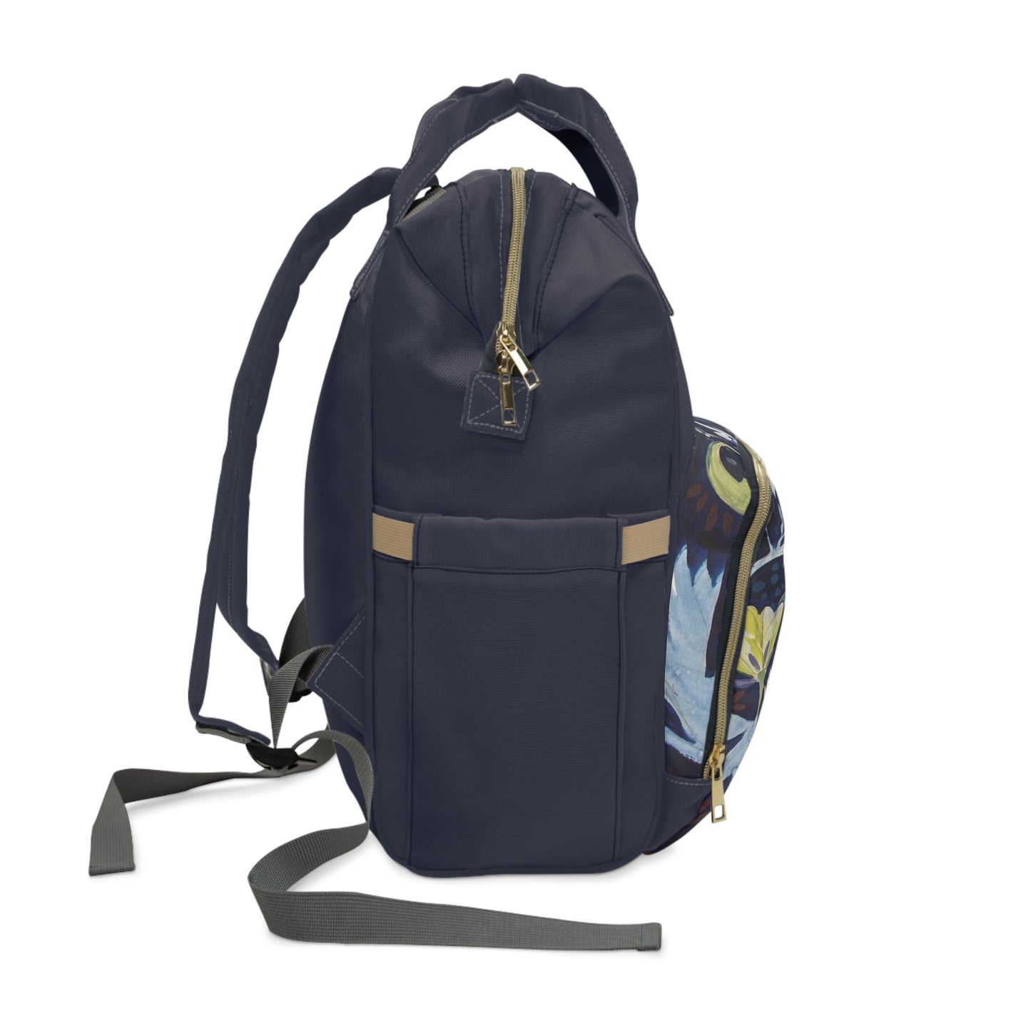 Blue Nightfall Simple, Multifunctional Diaper Backpack