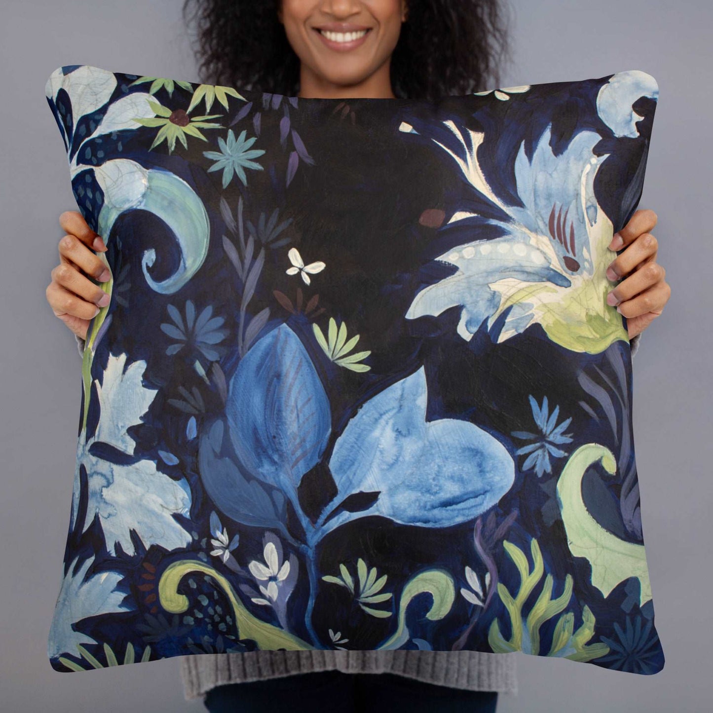 Blue Nightfall 3 Basic Pillow