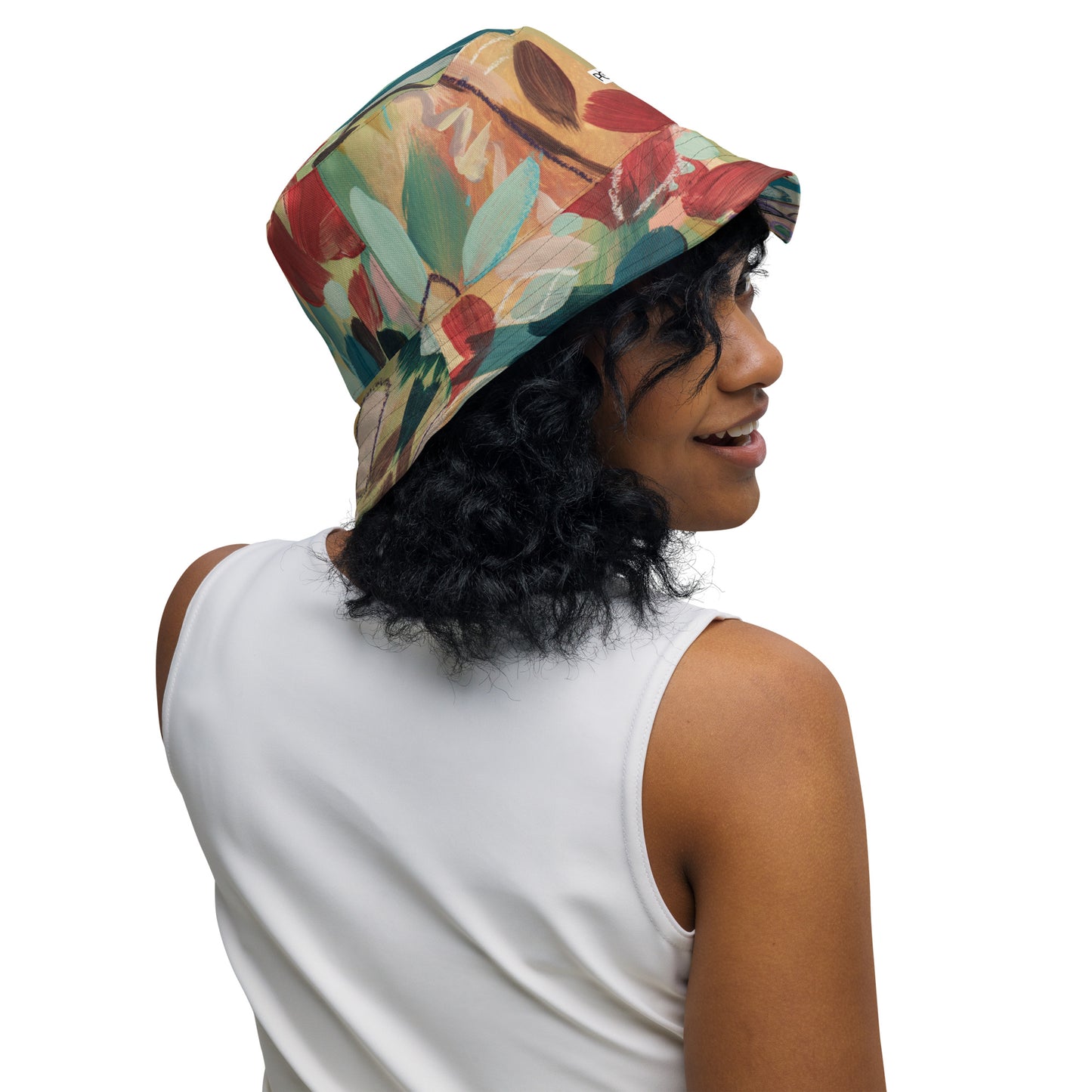 Reckless Succulent / Asking for Flowers  Reversible bucket hat
