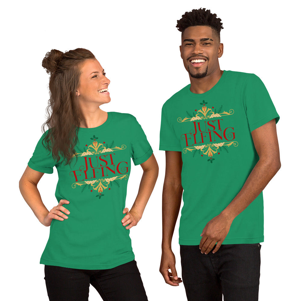 Just Elfing, Christmas t-shirt