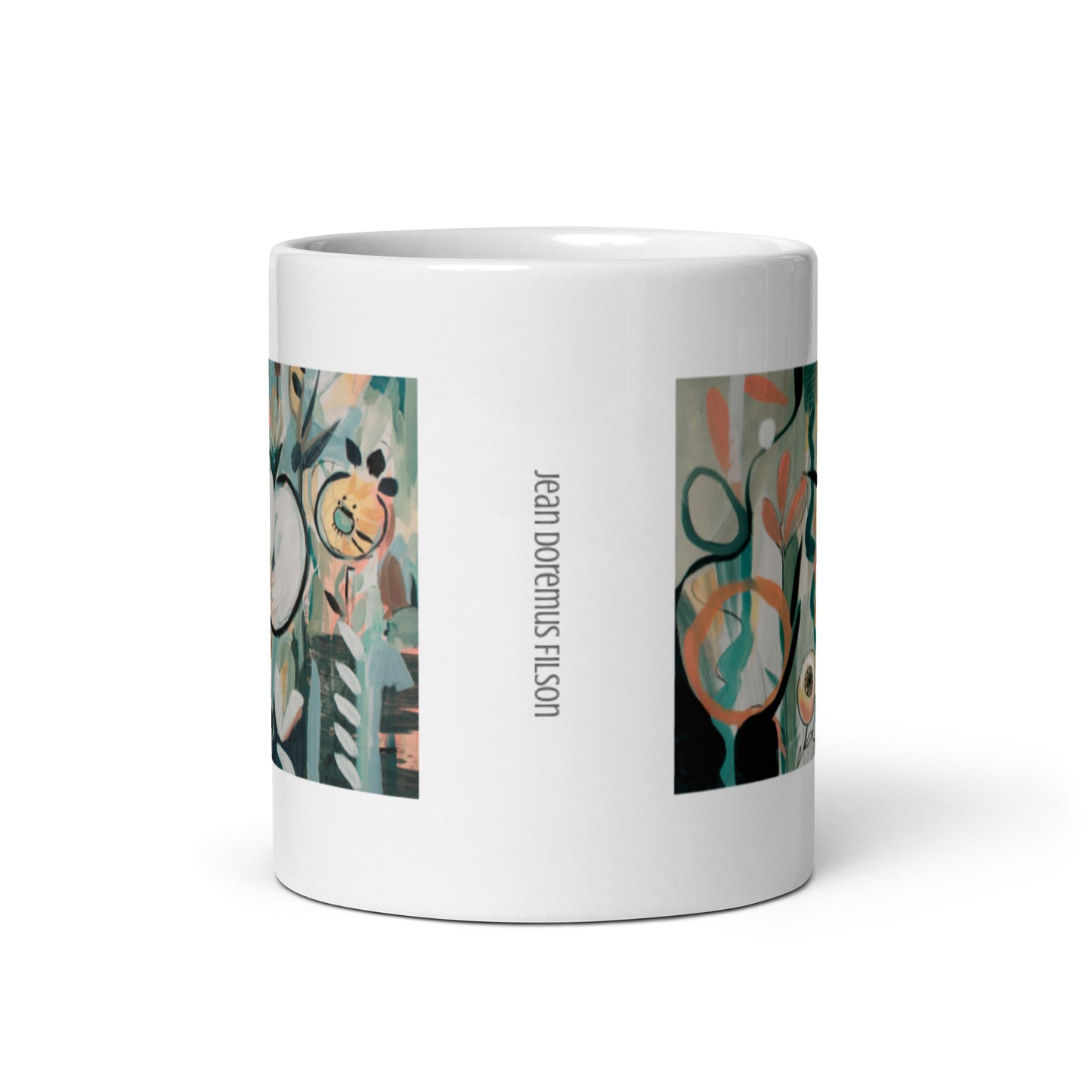 In Lieu of Flowers, White glossy mug