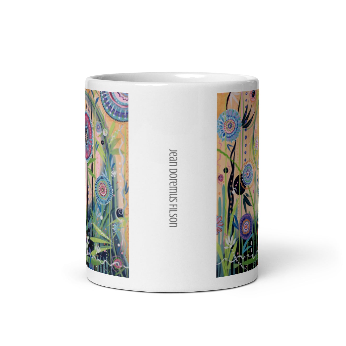 Song of Spring, White glossy mug