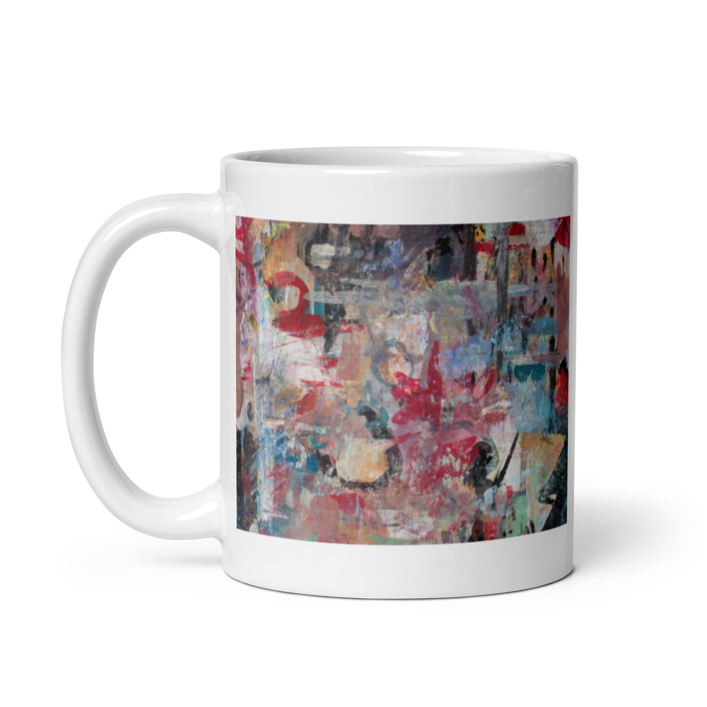 Rag Time, White glossy mug