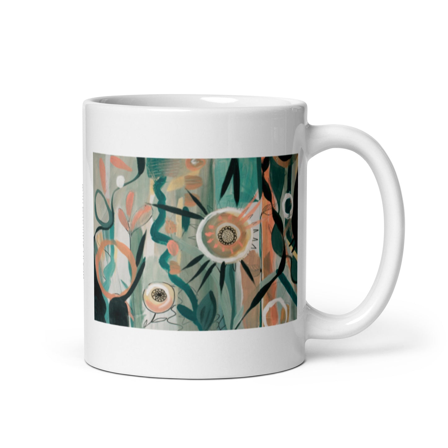 In Lieu of Flowers, White glossy mug