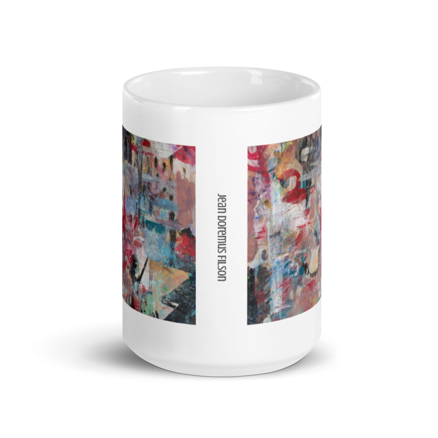 Rag Time, White glossy mug