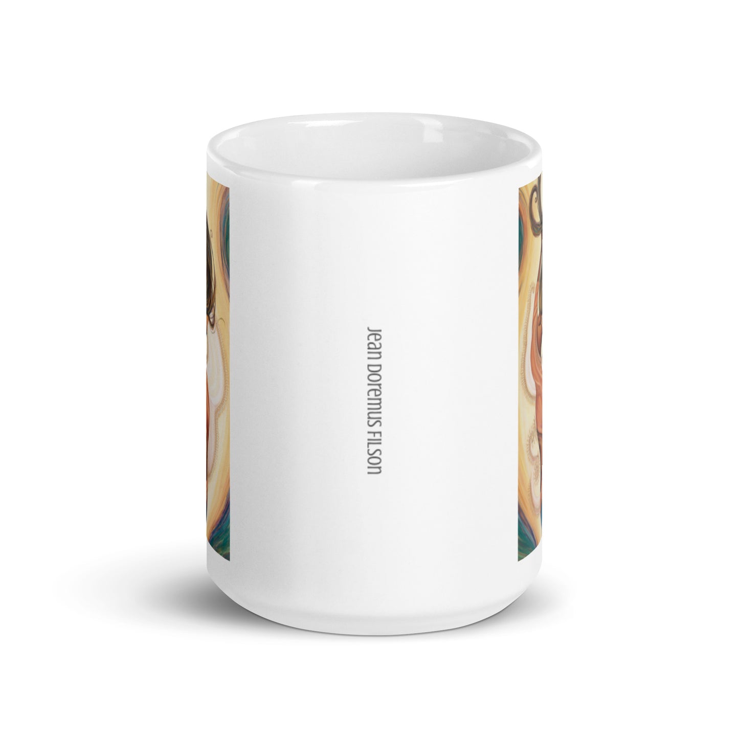 Light you up, White glossy mug