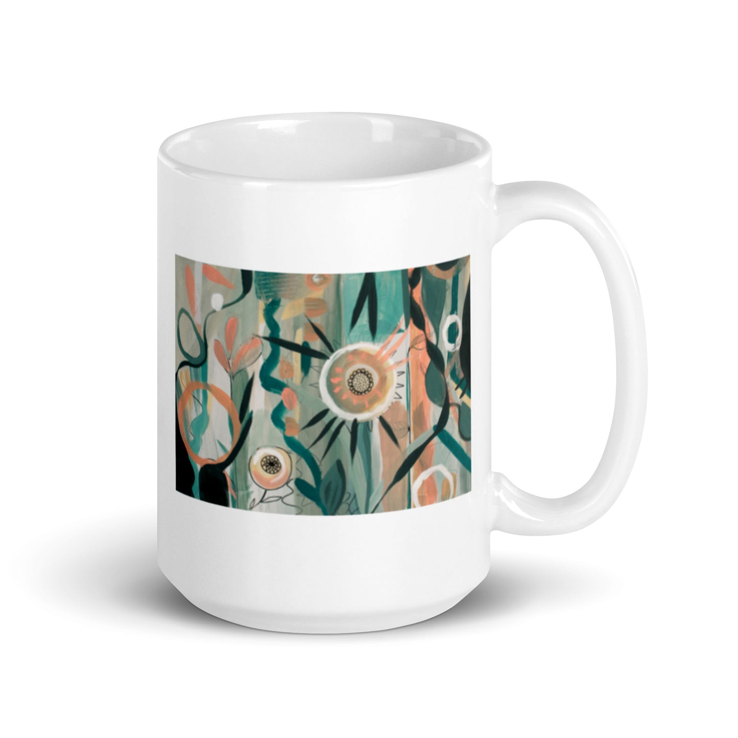 In Lieu of Flowers, White glossy mug